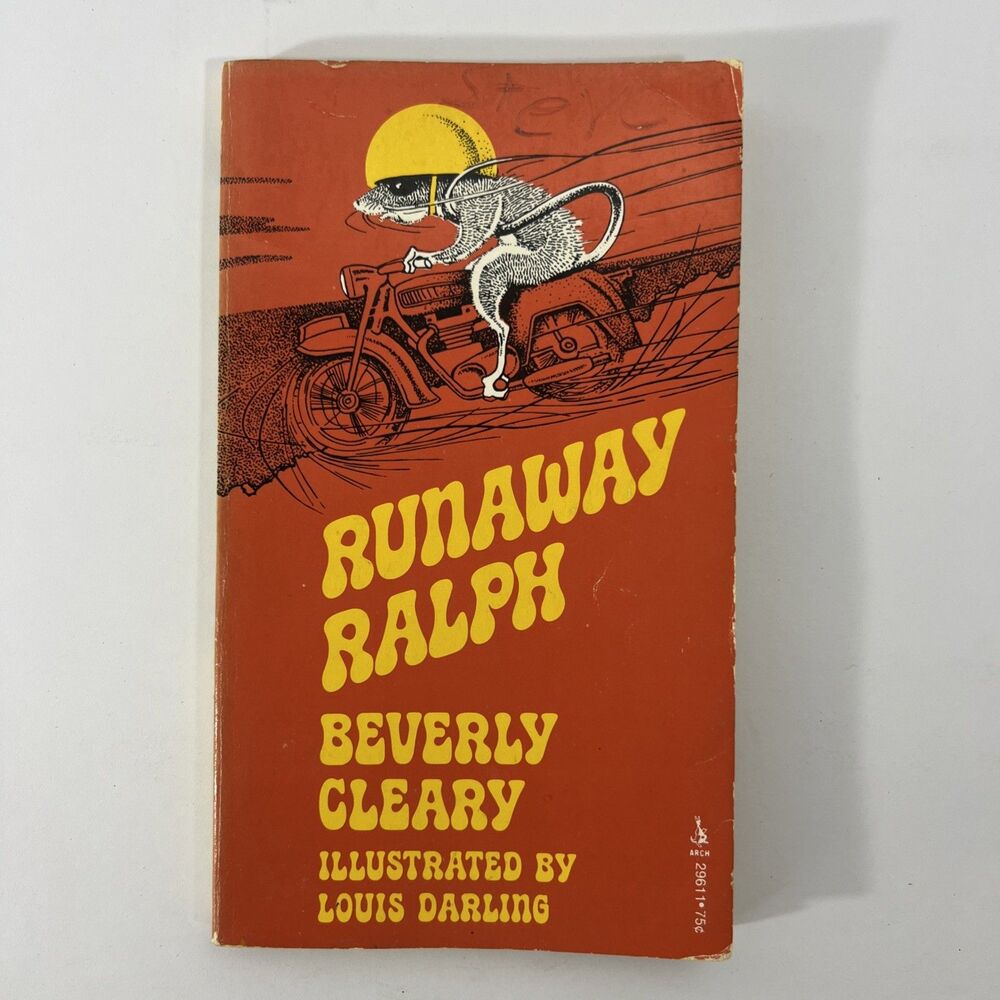 Runaway Ralph - Beverly Cleary - 1974 Archway Edition Book Paperback - Vintage